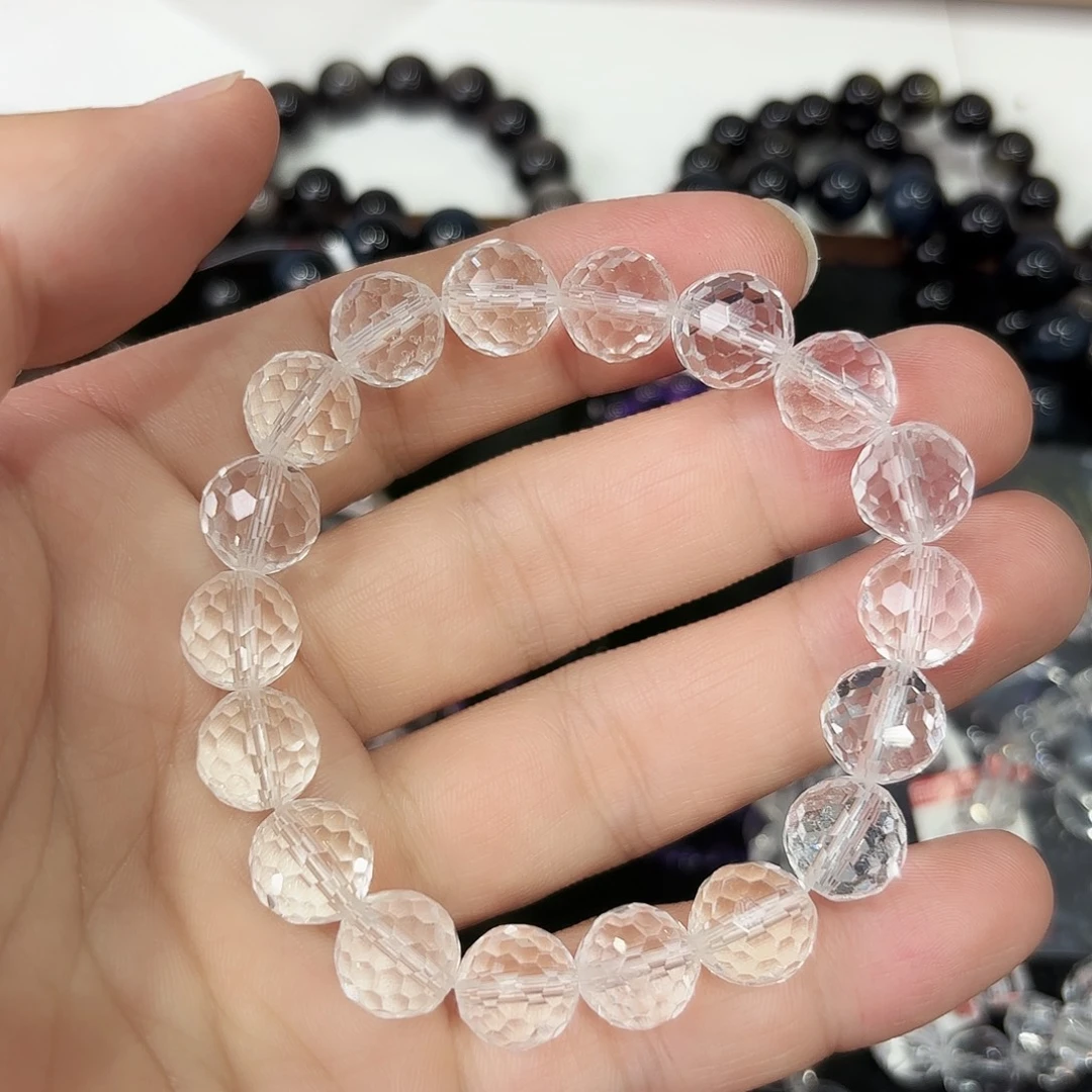 水晶未镶嵌手链刻面