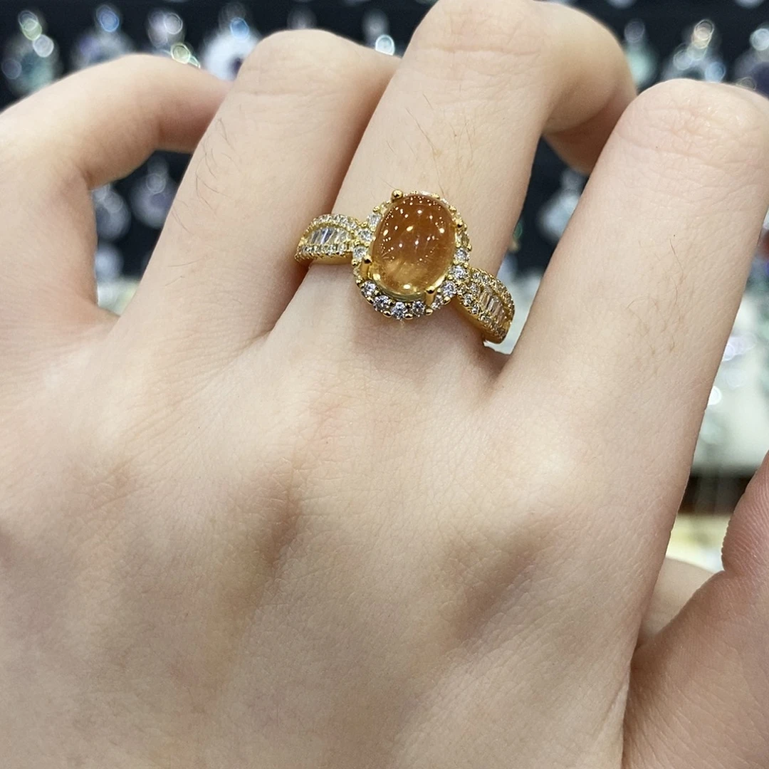 颈饰银S925镶嵌黄晶