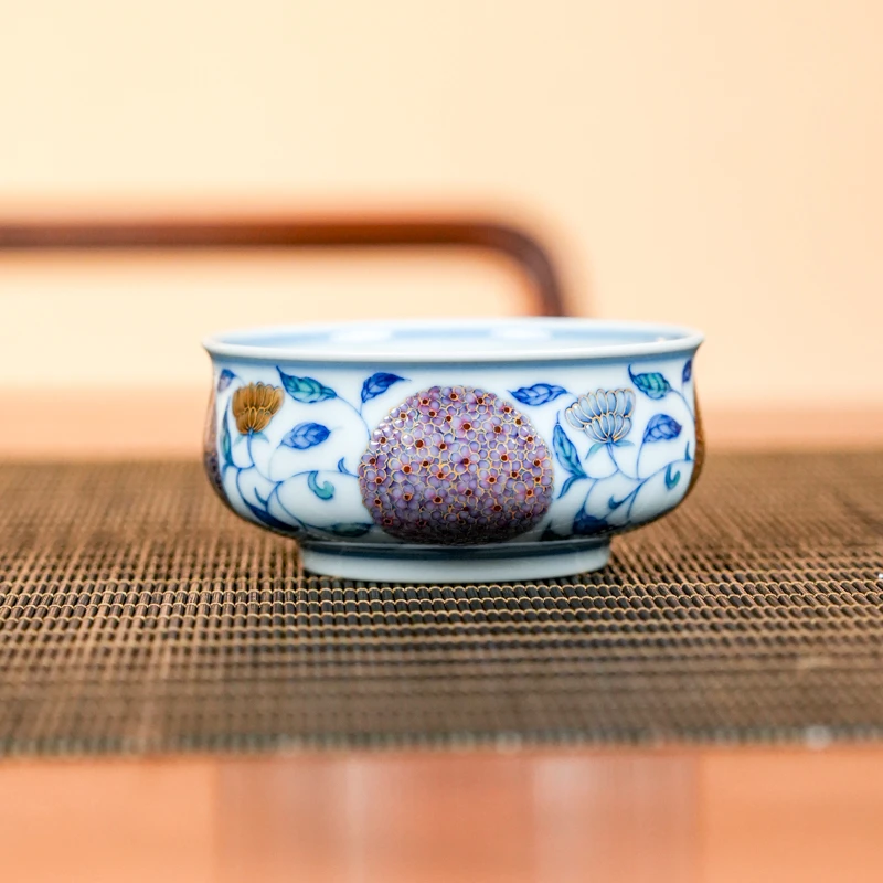 【栗子严选】玗棋轩绣球花矮炉式杯（yqx260）