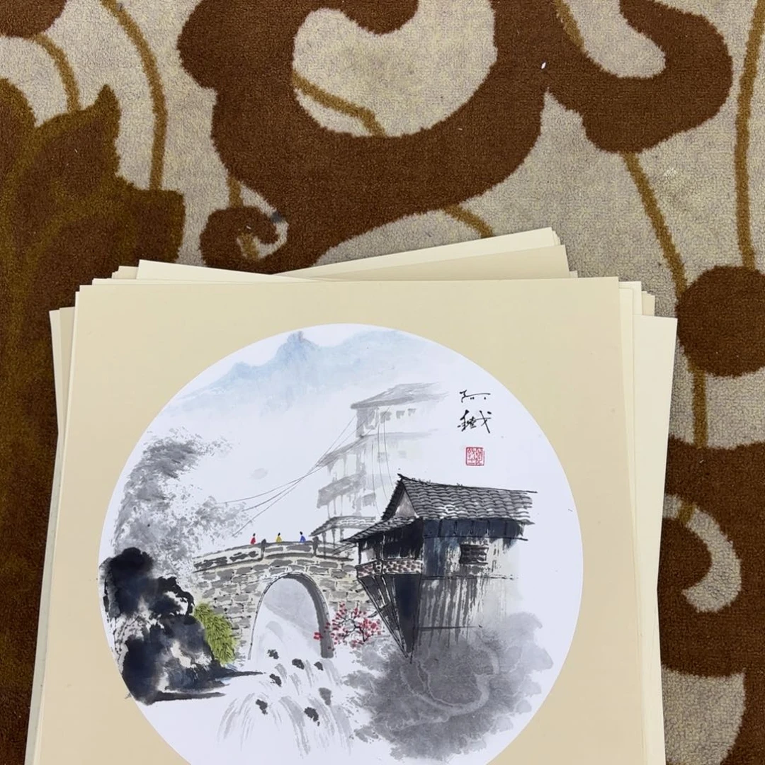 国画啊铁斗方李欣主播