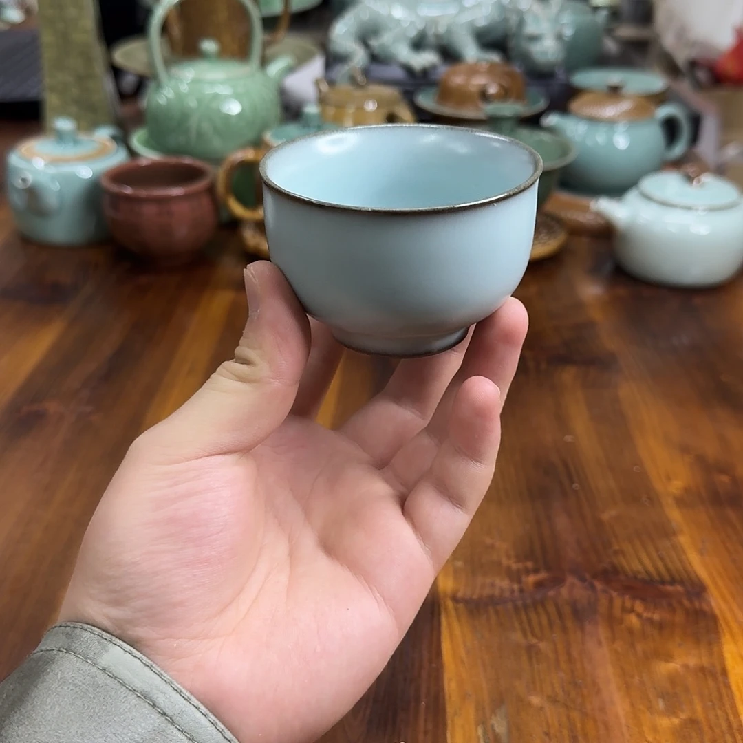 小仲龙泉青瓷微瑕2637