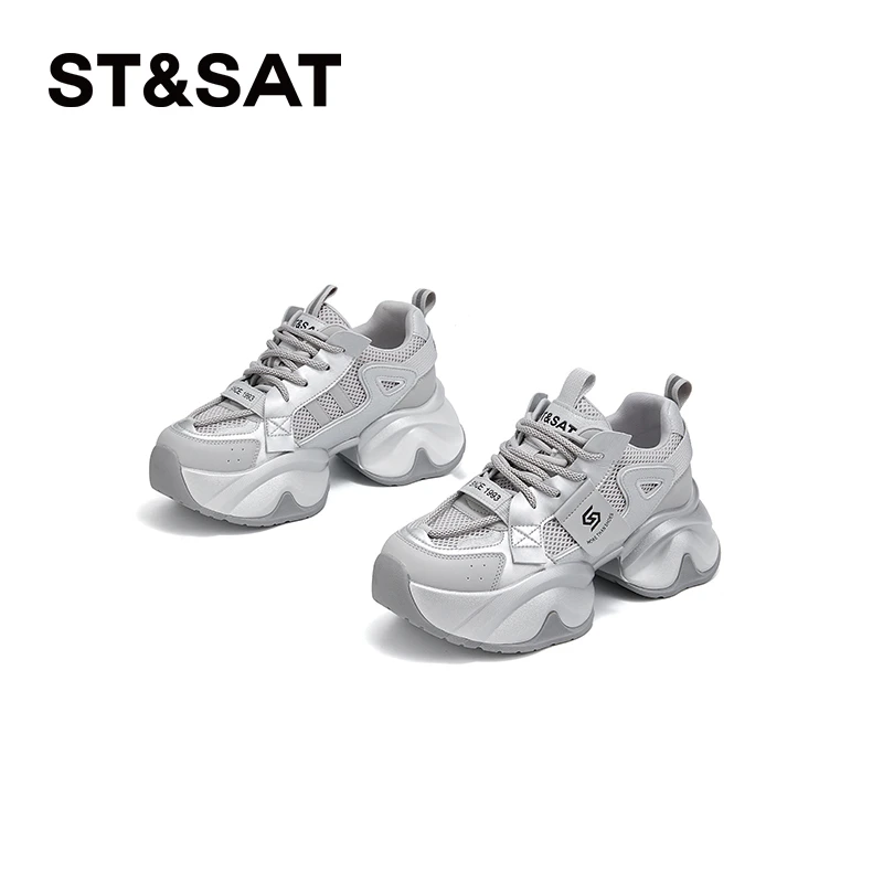 St&Sat/星期六女鞋休闲运动鞋时尚厚底百搭夏季网红老爹鞋