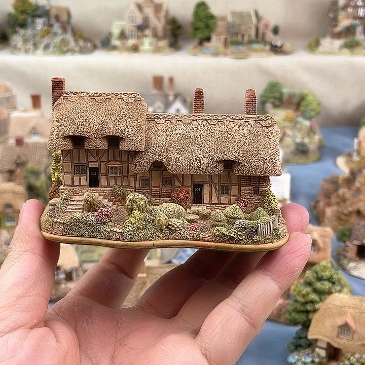 中古欧瓷小房子盘子