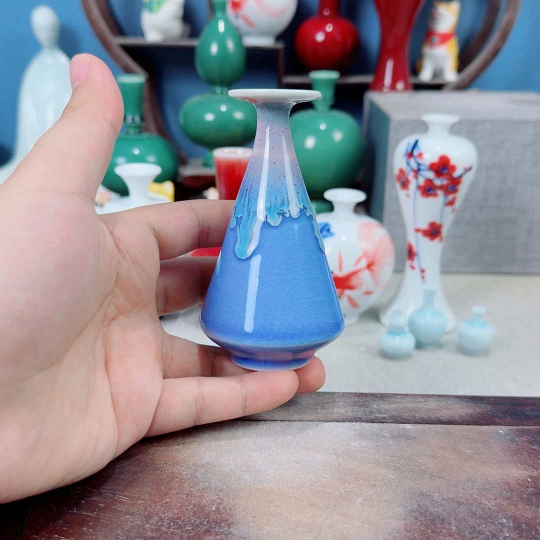 陶瓷手工小花器摆件