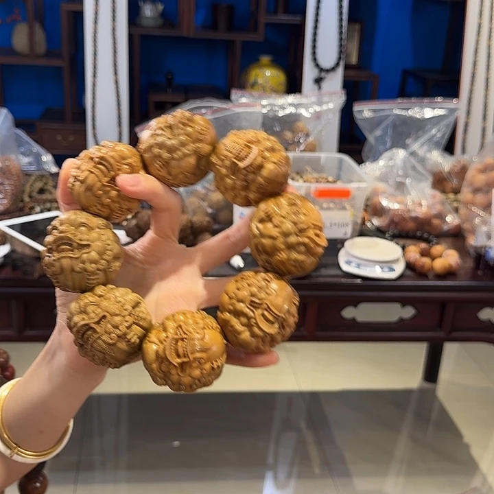 维腊木（绿檀）其他5.0貔貅单圈八方招财