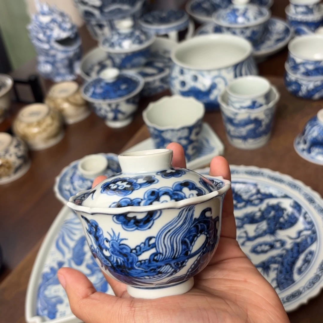 摆件景德镇手绘茶器