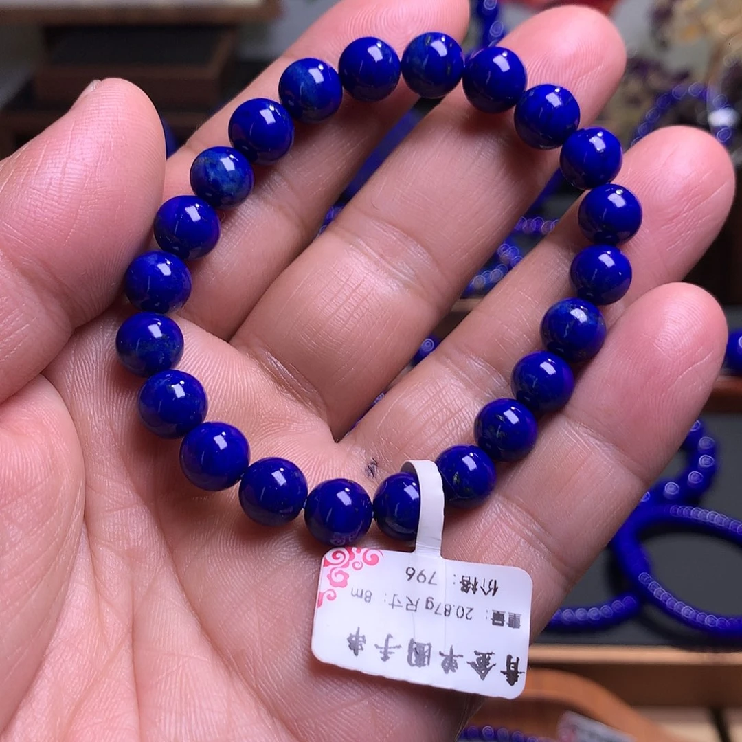 海***眠未镶嵌青金石手链8m手串
