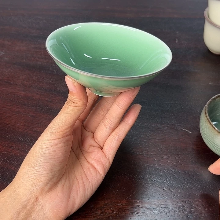 龙泉云间青瓷小米茶器