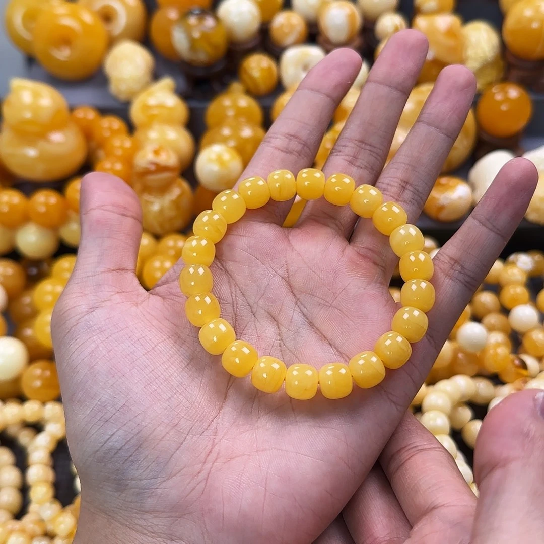 琥珀未镶嵌珠宝奇石10mm同料