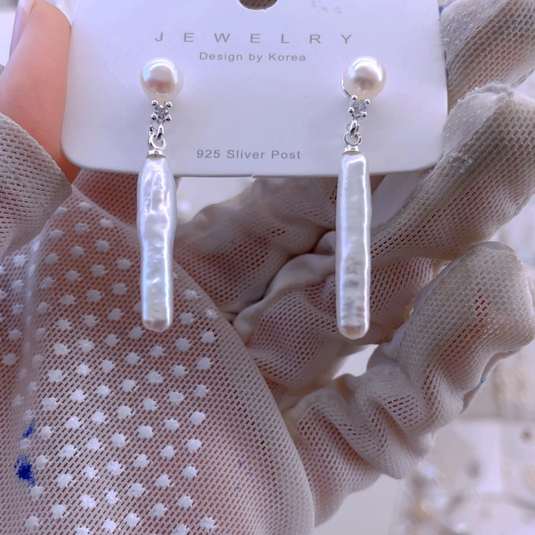 未镶嵌耳饰淡水珍珠