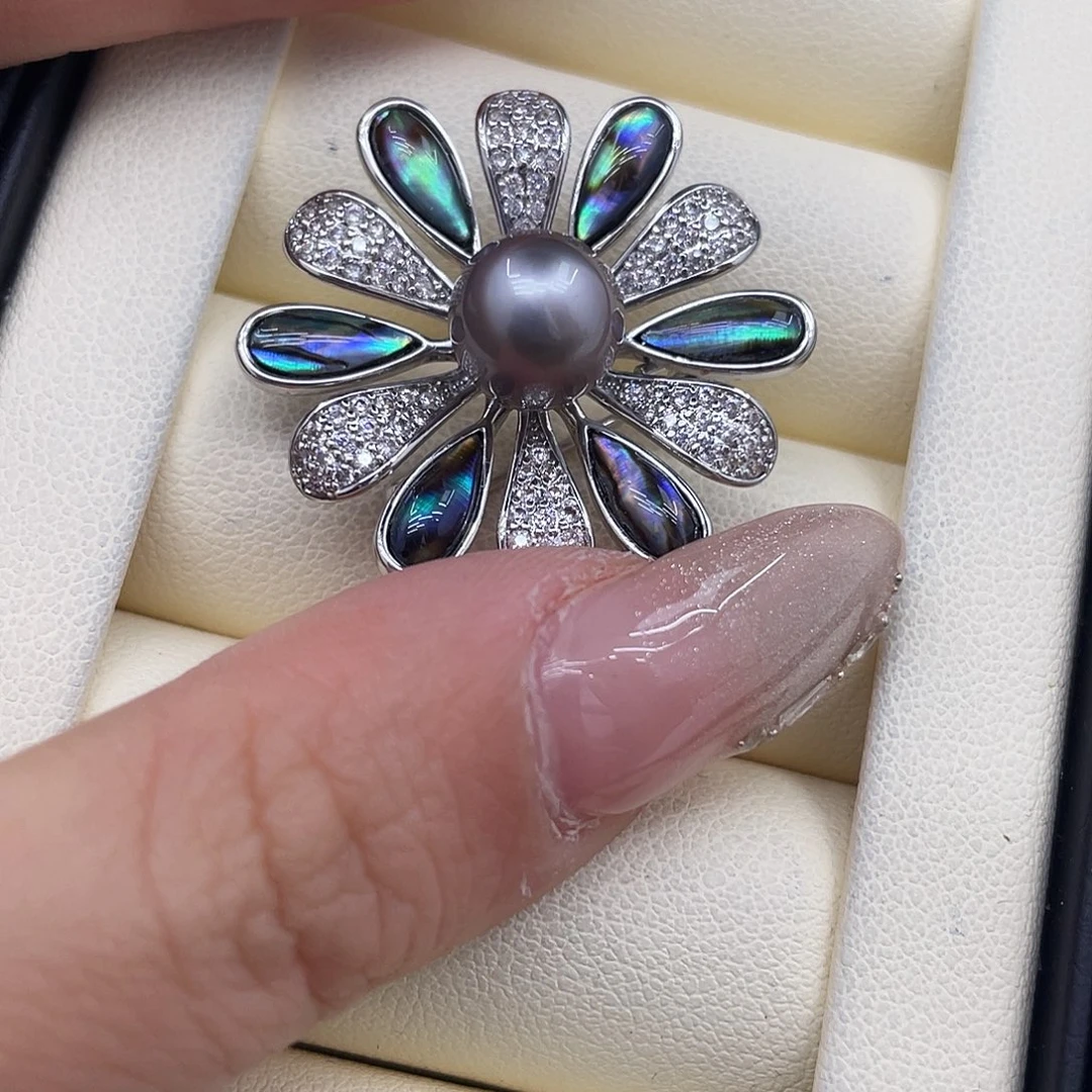 海水珍珠胸针未镶嵌