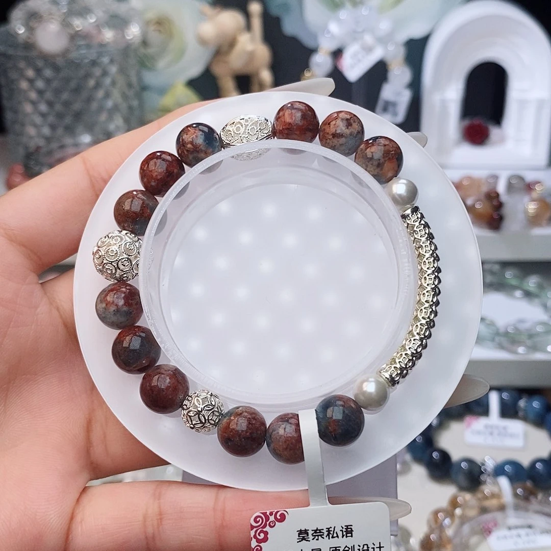 水晶手链未镶嵌岛屿海蓝宝