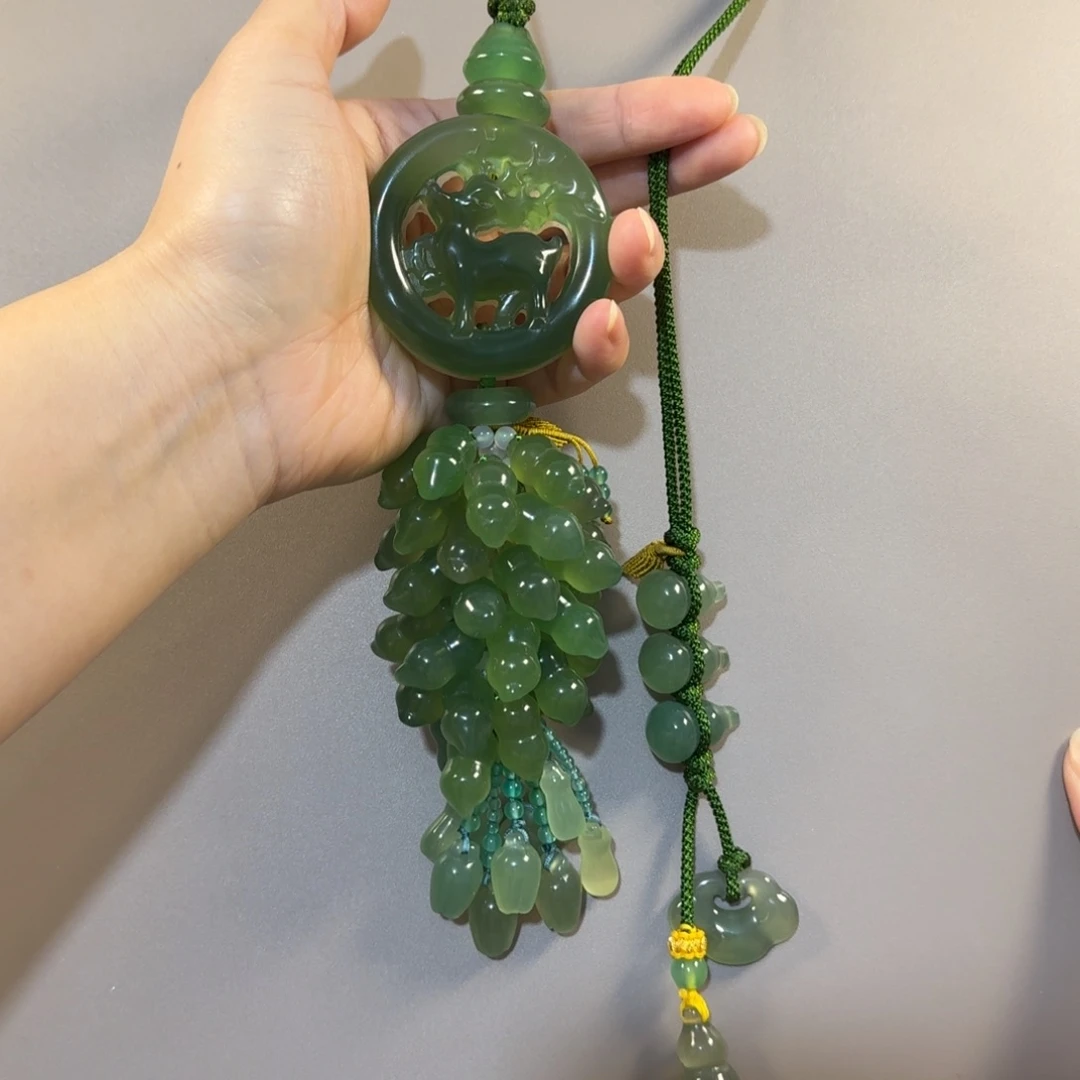 一***变未镶嵌汽车挂件玛瑙/玉髓