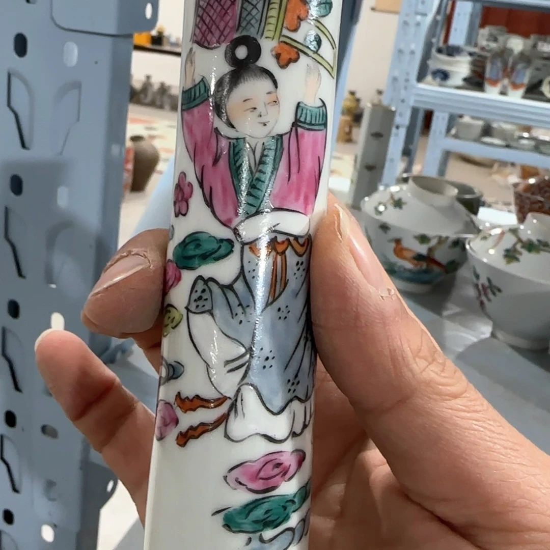 瓷片摆件手绘瓷器全部处理