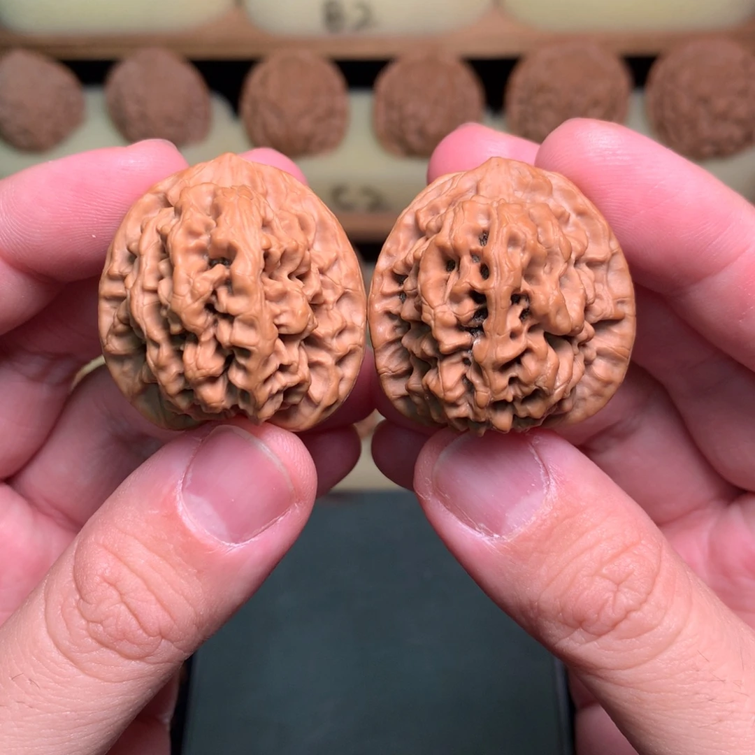 吊坠文玩核桃34.5边37肚秦岭秦闷全品