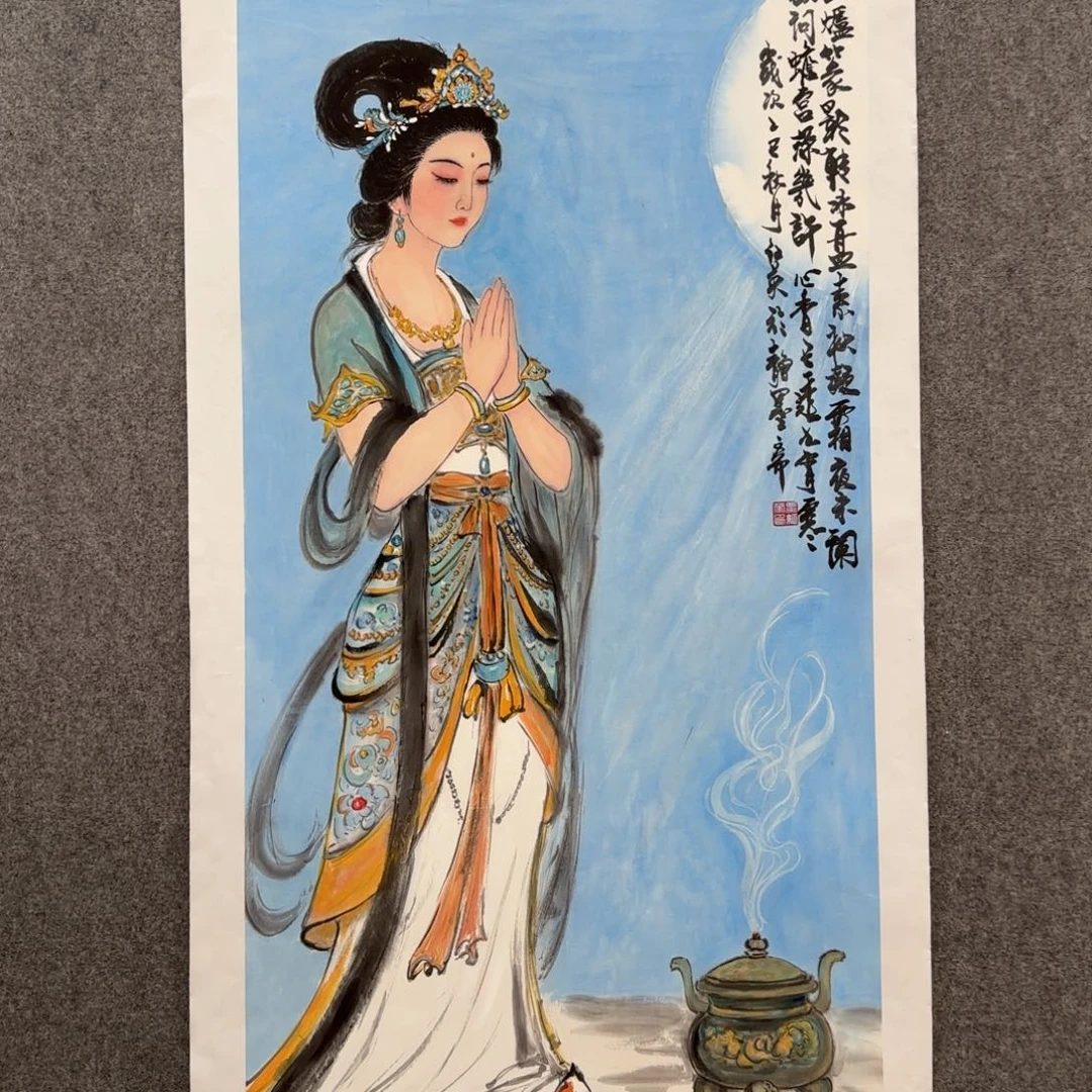 国画zz粟红英老师手绘作品