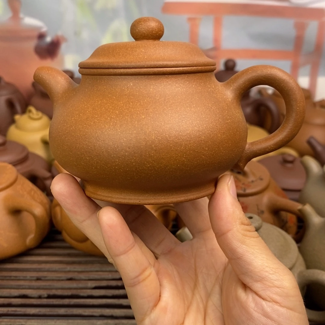 茶壶紫砂200ccc黄降坡潘壶