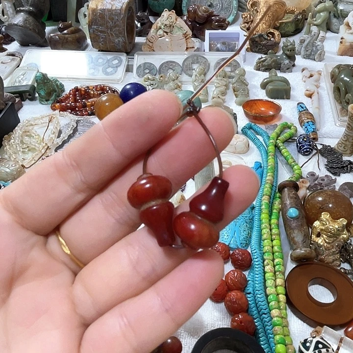 和田玉玛瑙手镯项链戒指