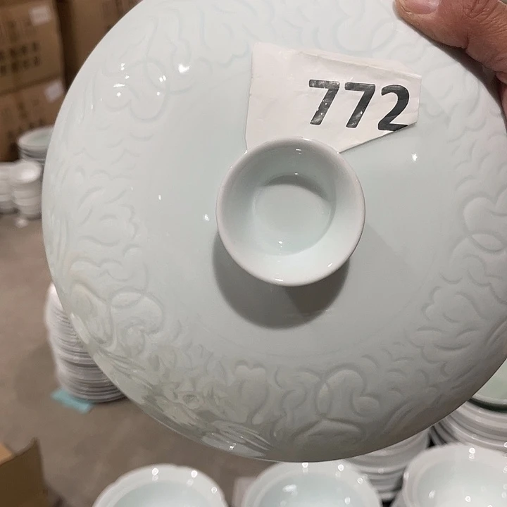 陶瓷772 带盖汤保二个