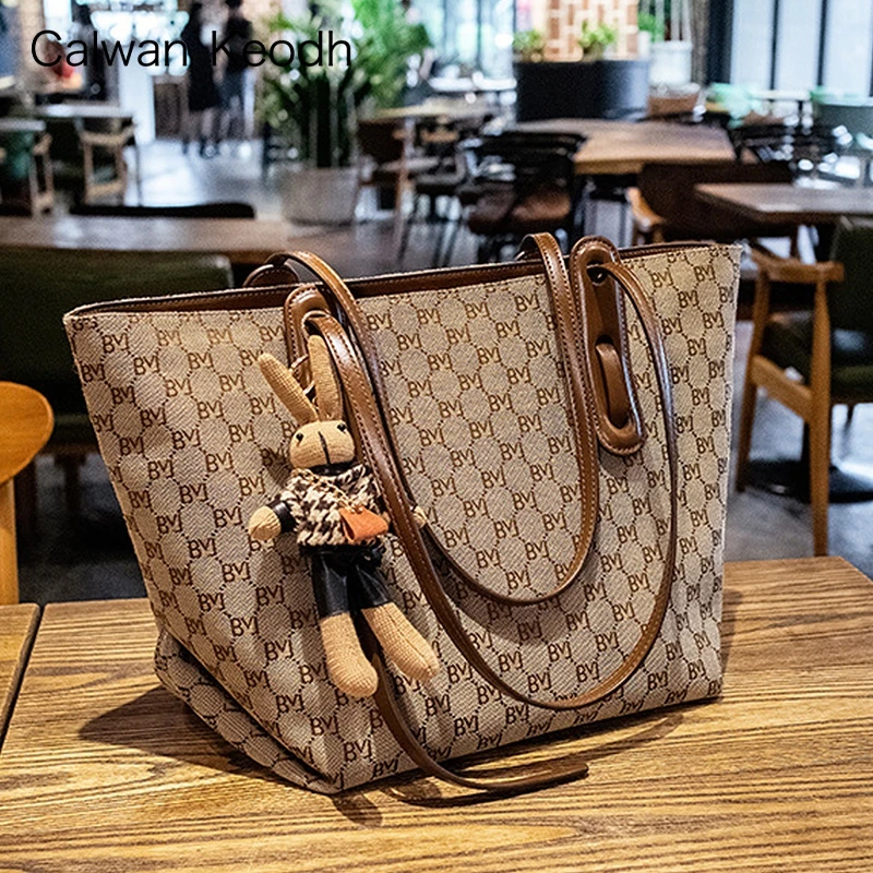 Calwan Keodh通勤包包女托特包上档次单肩包生日礼物送女友送老婆