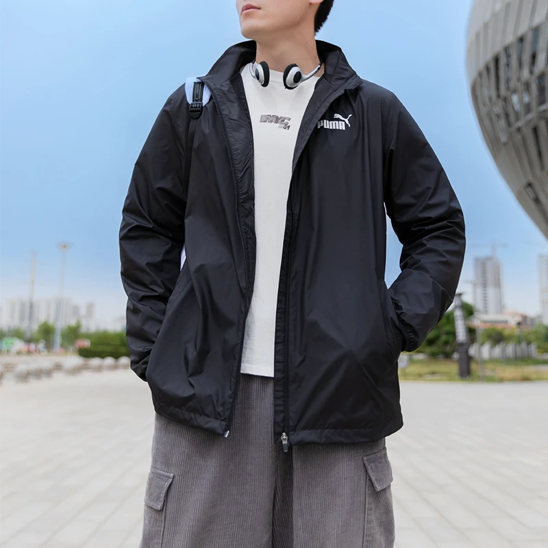 PUMA彪马外套男装新款春季休闲运动服梭织跑步健身立领夹克687105