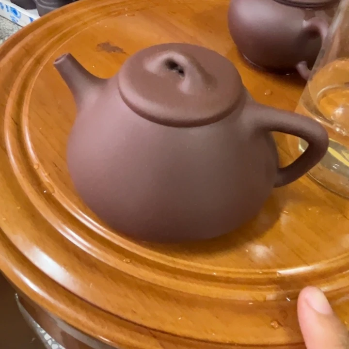 紫砂茶壶紫将破200cc子夜