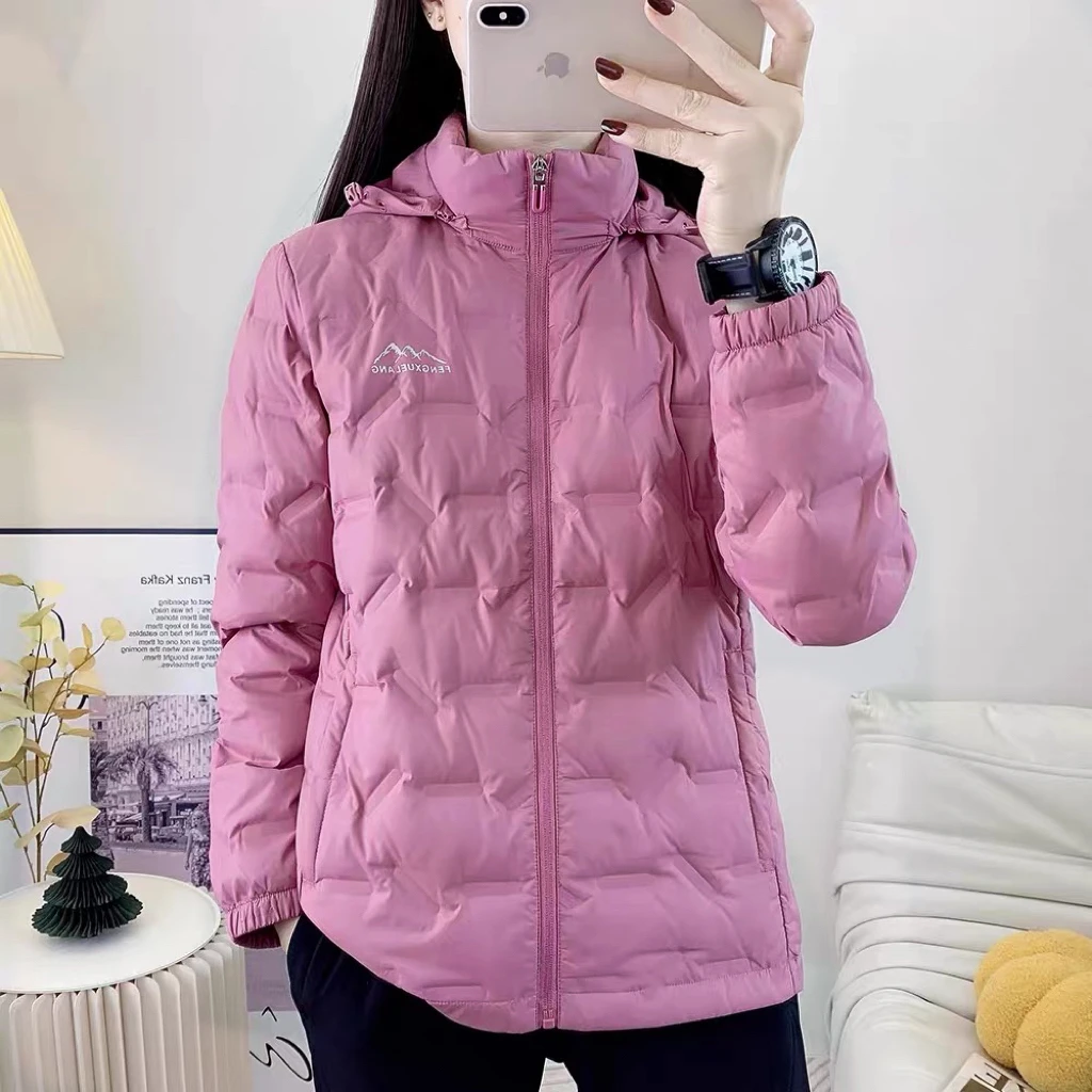 新款轻薄可拆卸帽棉服女2025爆款连帽高档秋冬小个子外套女款棉袄