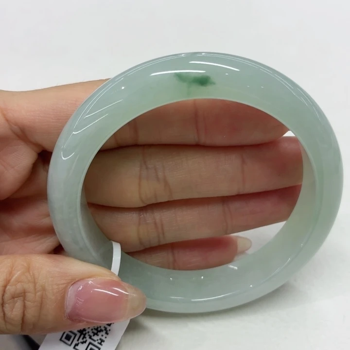 翡翠未镶嵌手镯缅甸翡翠手镯56.2