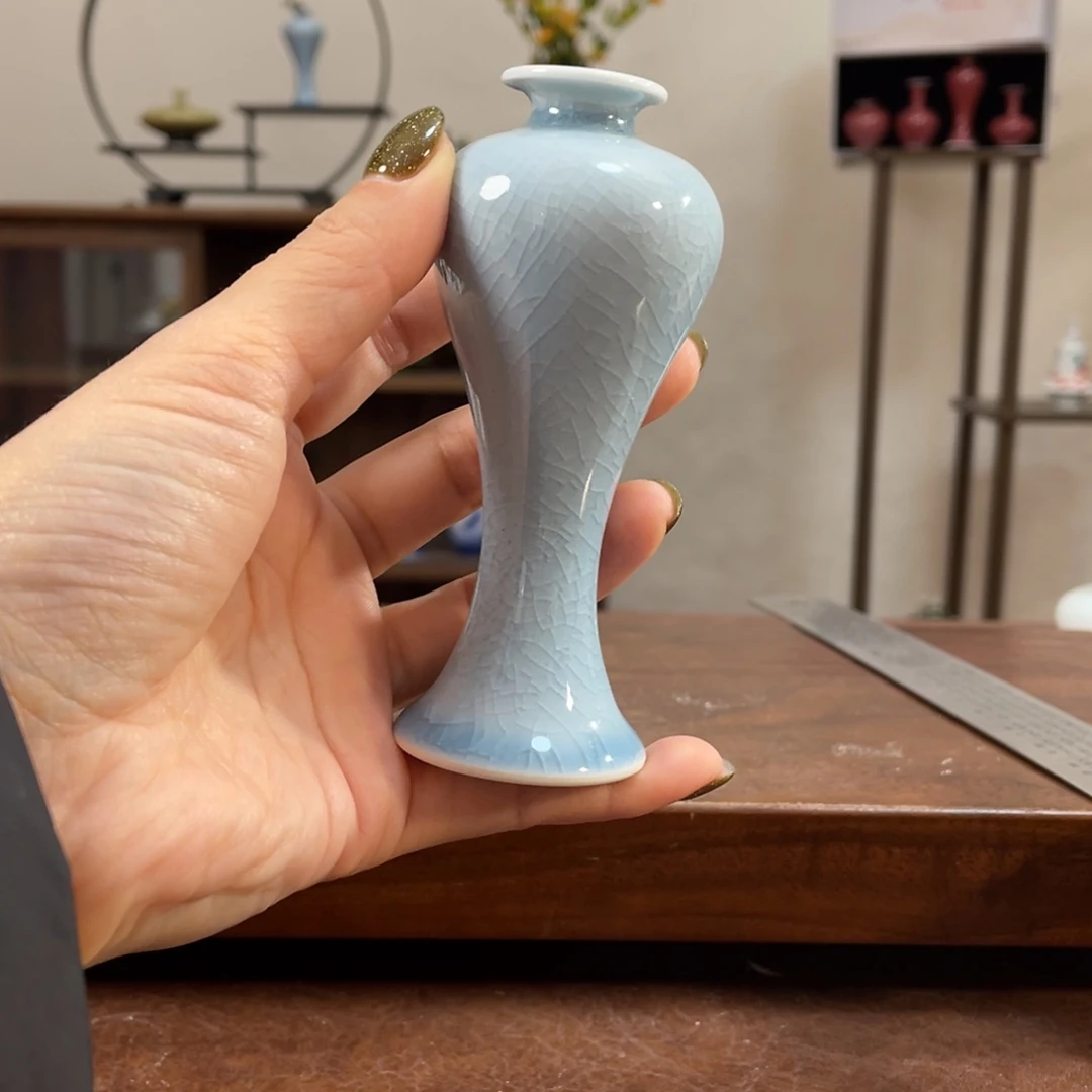 瓷片陶瓷艺术小花瓶