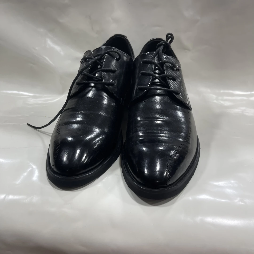 新疆小代皮鞋男士特小码单鞋9002