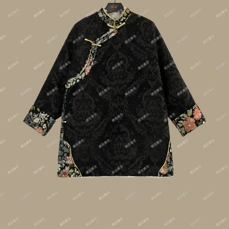 原创设计24-2136“阿秋拉尕”民族风藏族高订超厚冬季外套大衣