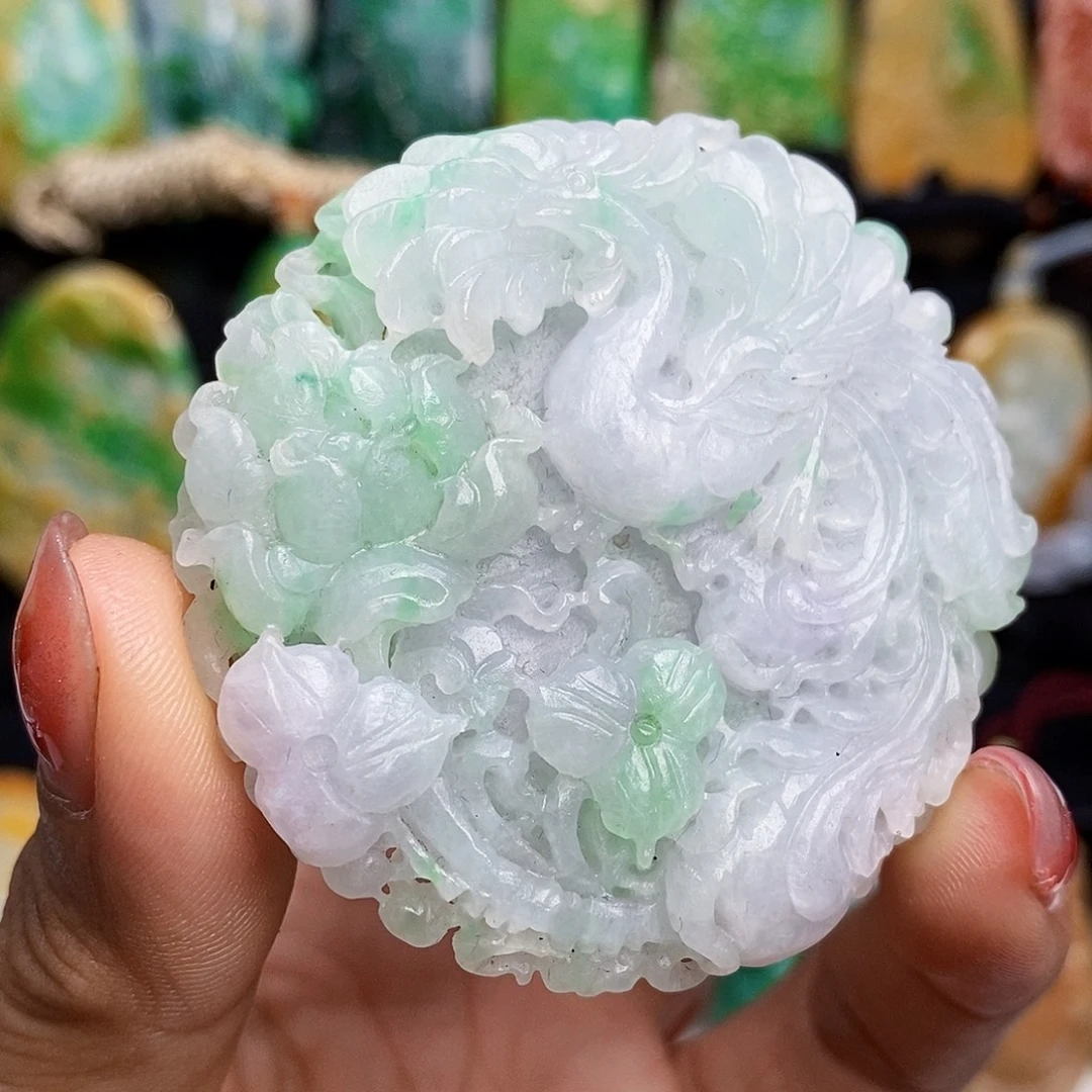 定制翡翠未镶嵌翡翠A货一物一证福利款