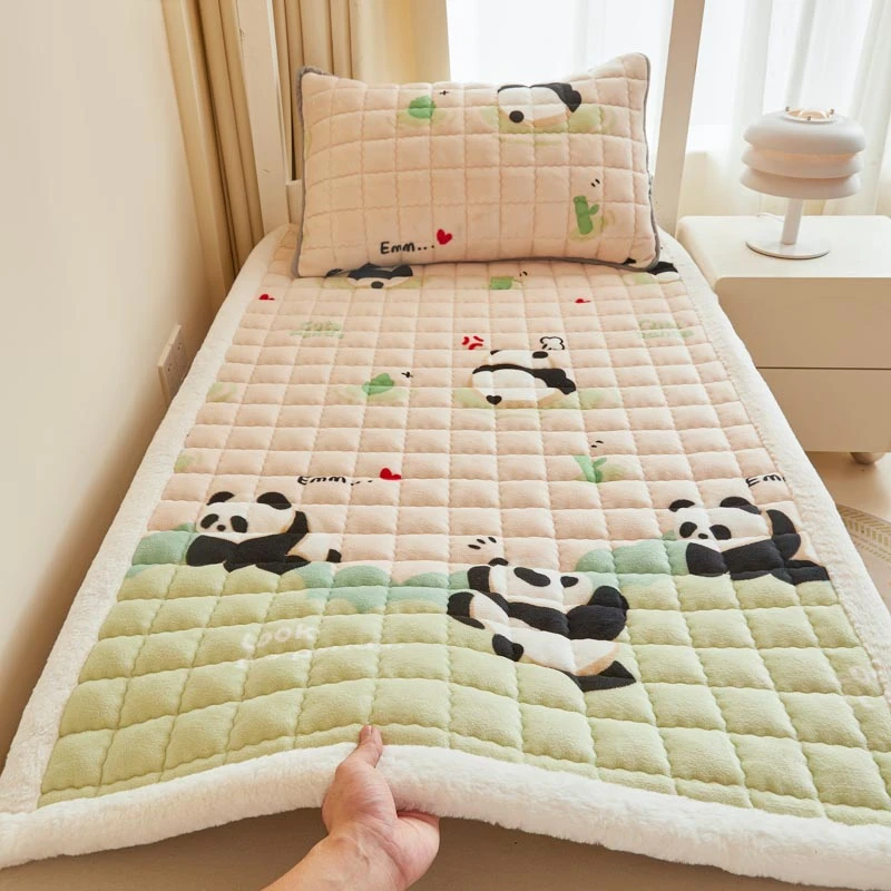 加厚牛奶绒床垫垫褥家用卧室大学生宿舍单人床盖冬天加绒褥子床毯