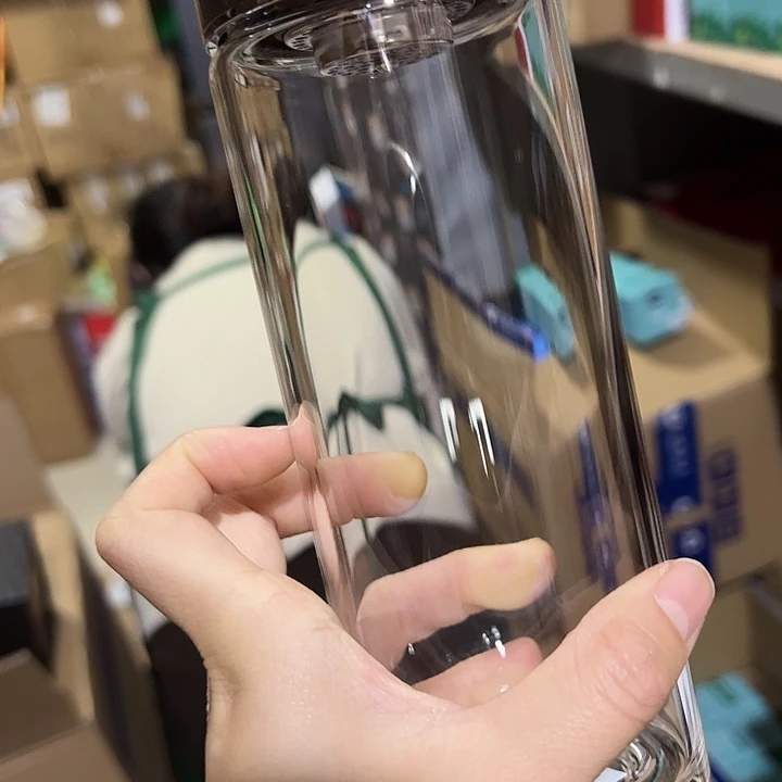 玻璃杯5305305301206单层烫手玻璃杯加被套