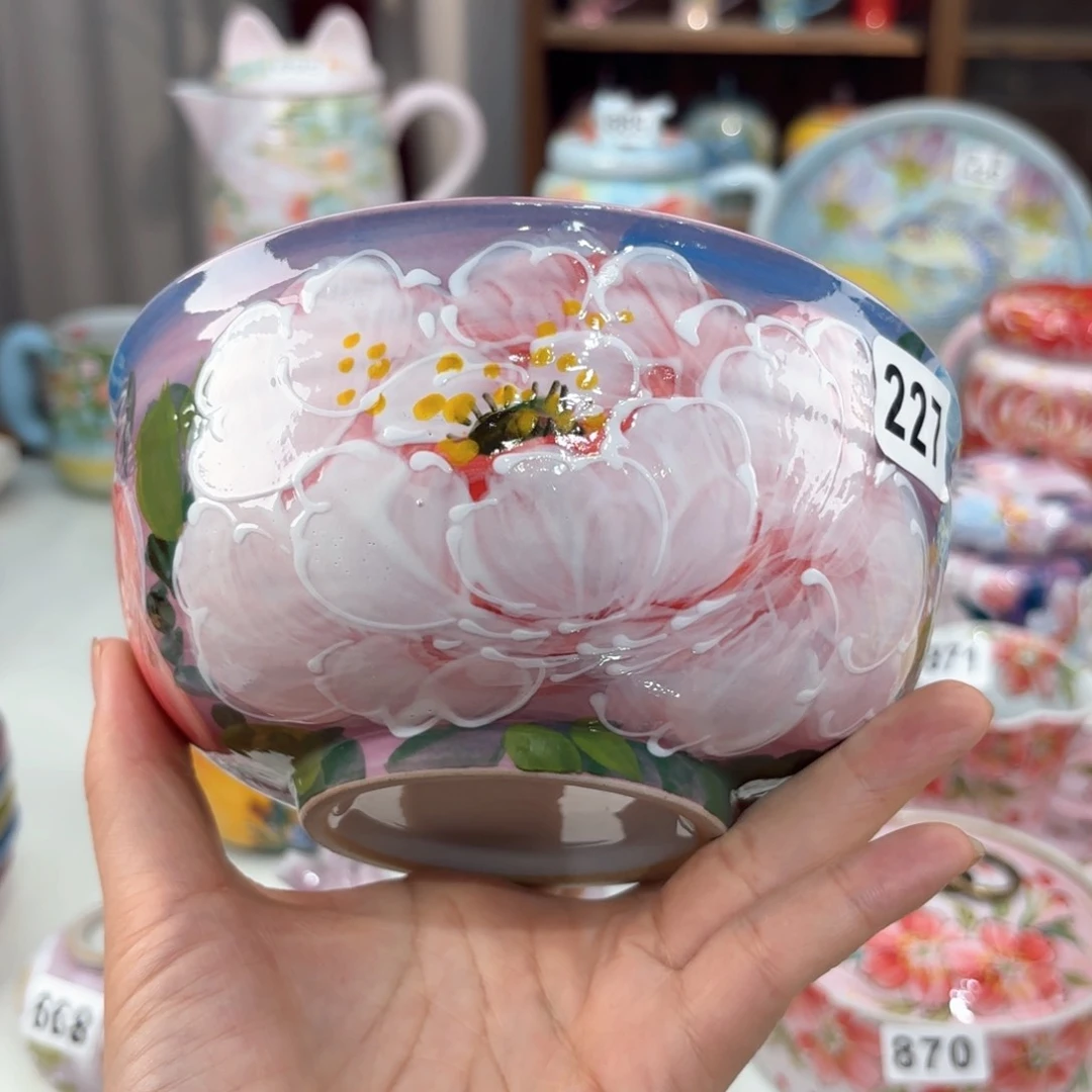 景德镇手绘高温釉下彩陶瓷茶具