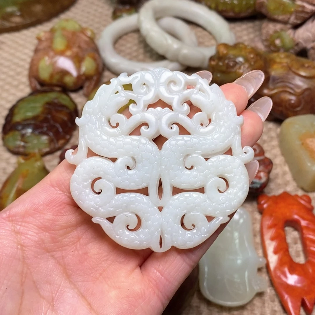 白玉菩提吊坠白玉菩提白玉菩提摆件
