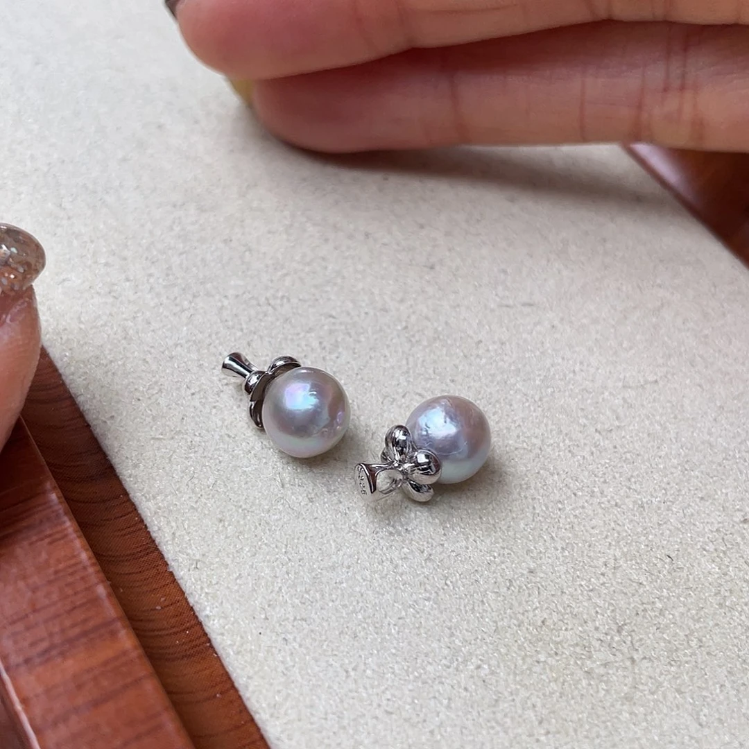 吊坠(不含链)海水珍珠银S925镶嵌随机发福利品