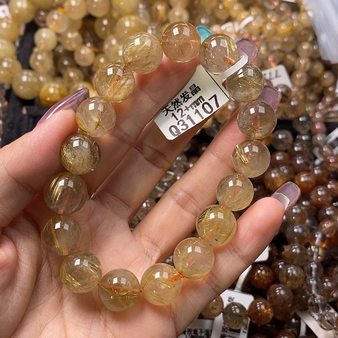 未镶嵌水晶手链水