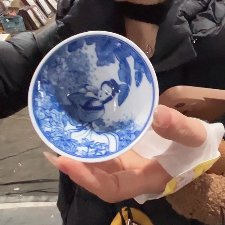 瓷其他景德镇高温瓷斗笠杯