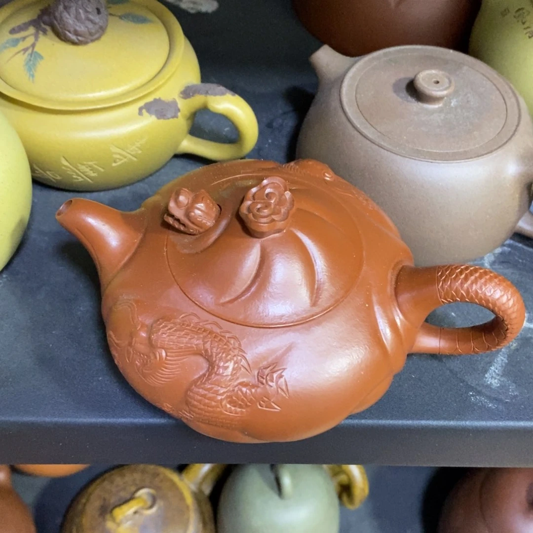茶壶紫泥白6 鱼化龙