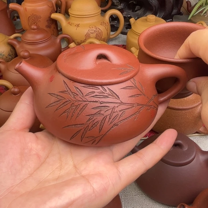 原矿紫泥景舟石瓢精工半手180c c