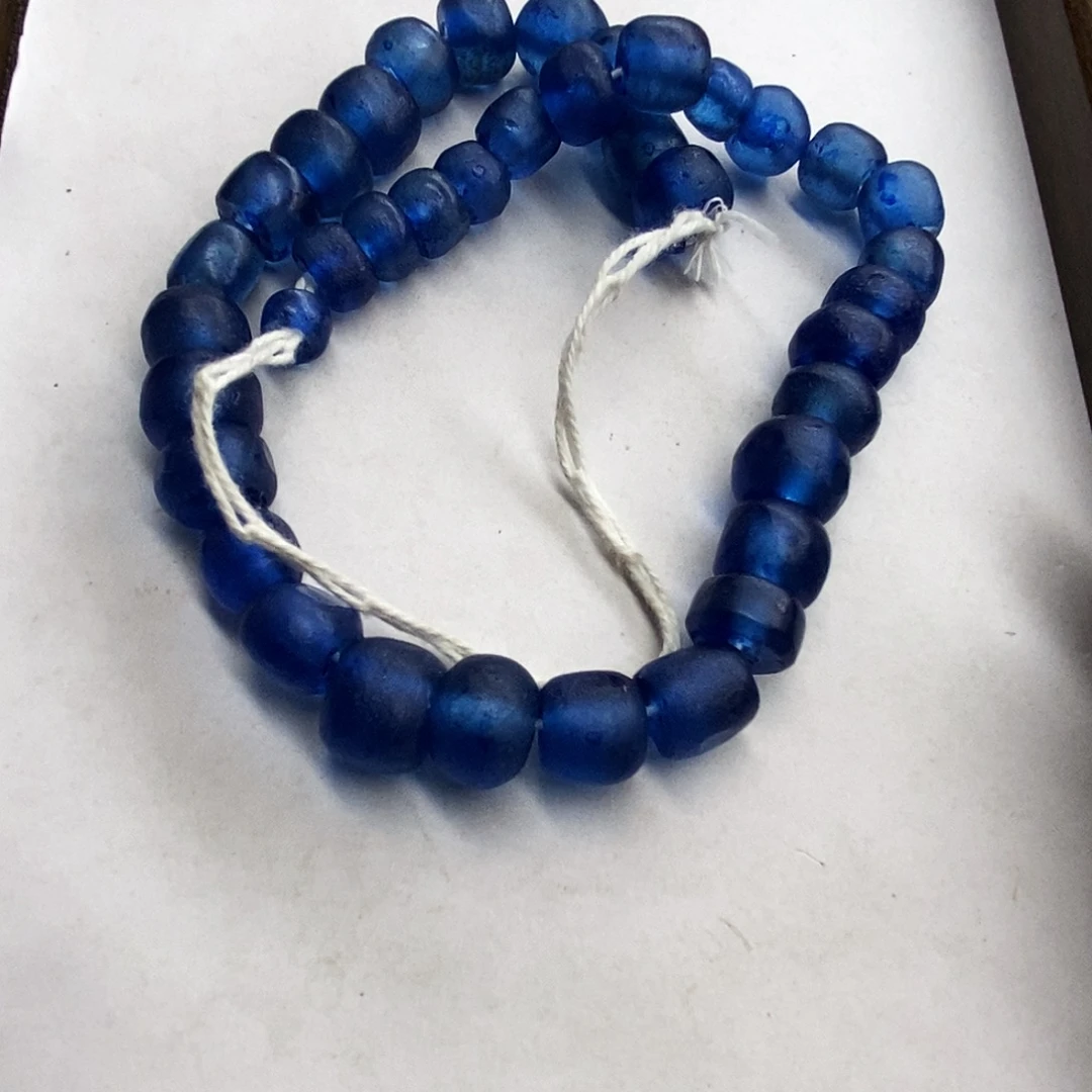 琉璃颈饰西亚八棱柱 磨砂