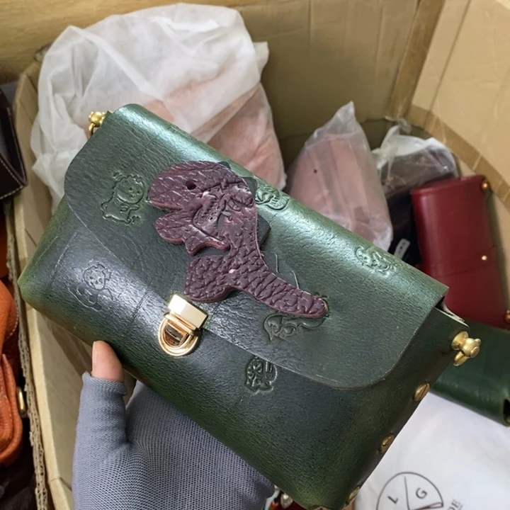 头层牛皮单肩包包