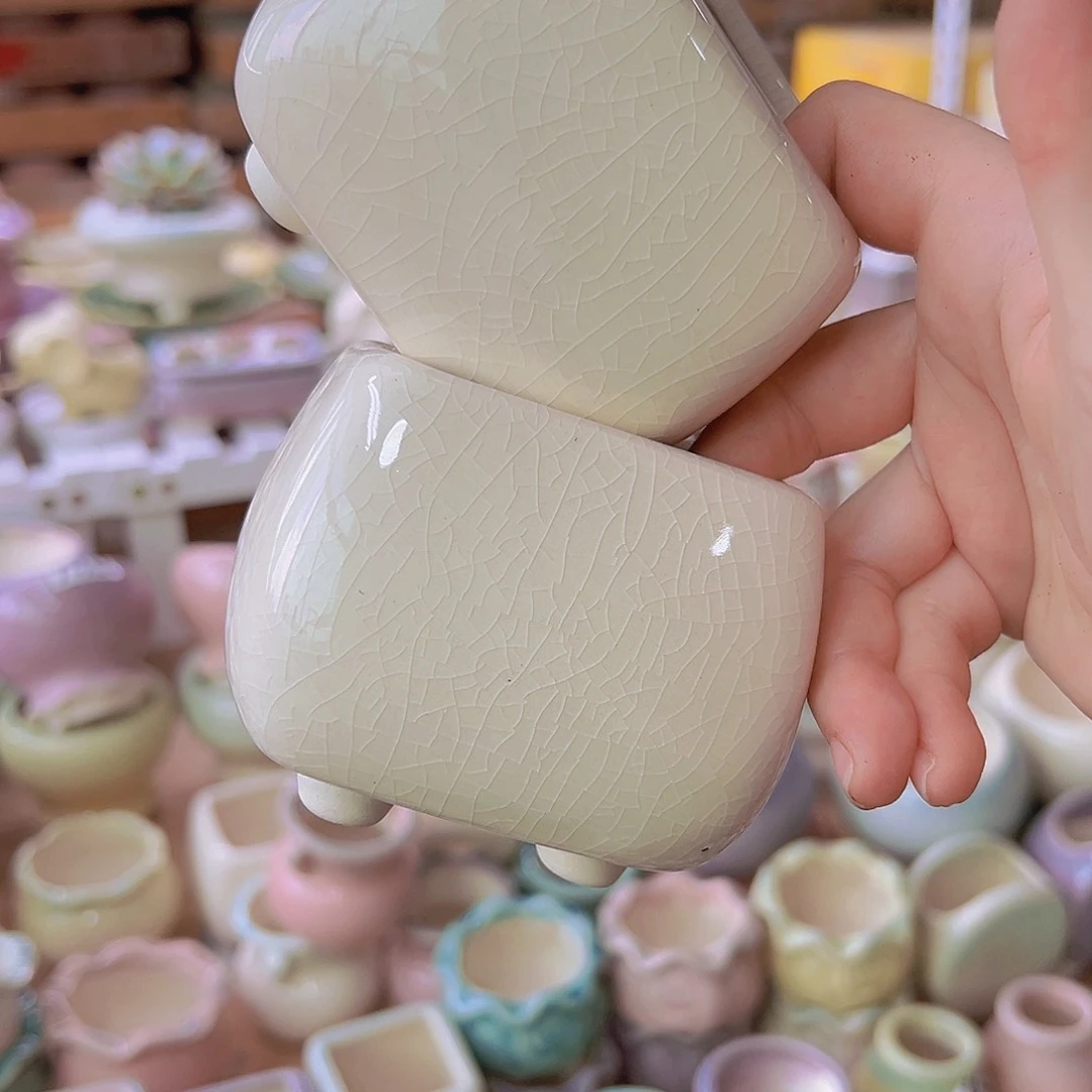 陶瓷花盆当场满12包邮