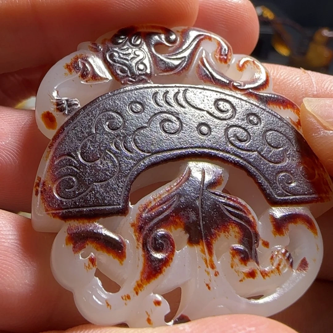 和田玉未镶嵌挂件