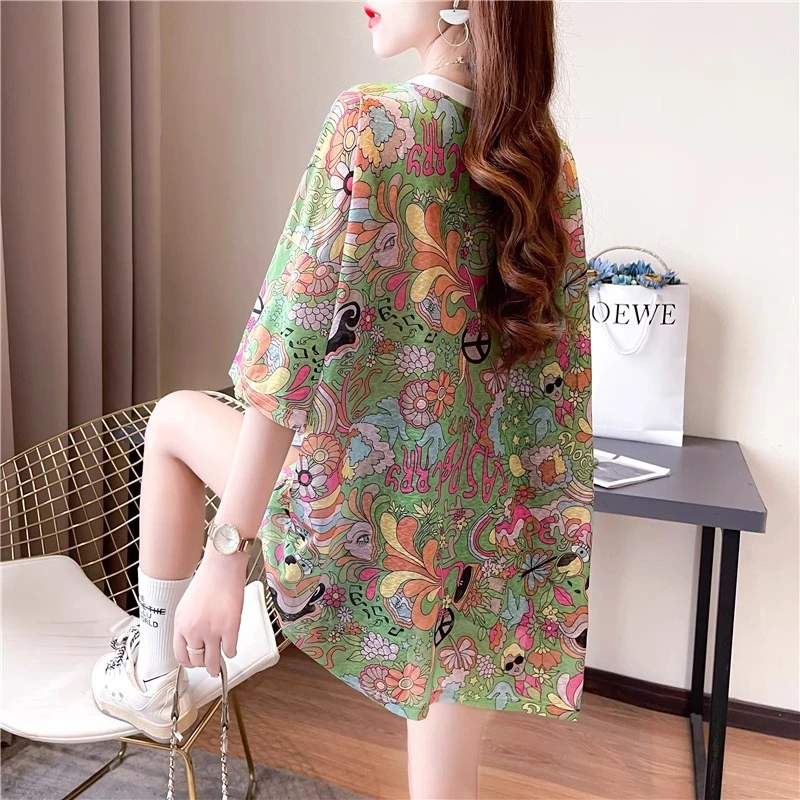 冰丝轻薄透气短袖t恤女夏季半袖2025年新款宽松韩版速干防晒上衣