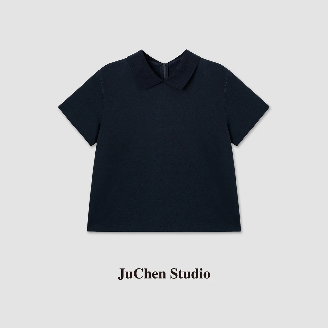 M1U系学院风POLO珠地棉减龄高智百搭纯色短袖T恤 SS103047-16