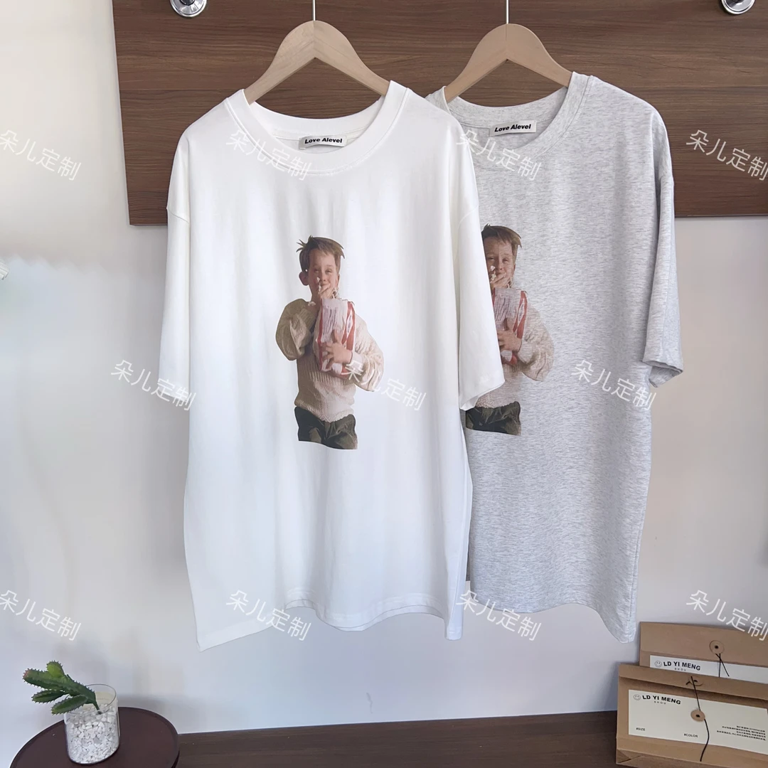 朵儿定制【小鬼当家T】韩系宽松休闲圆领短袖T恤IP36