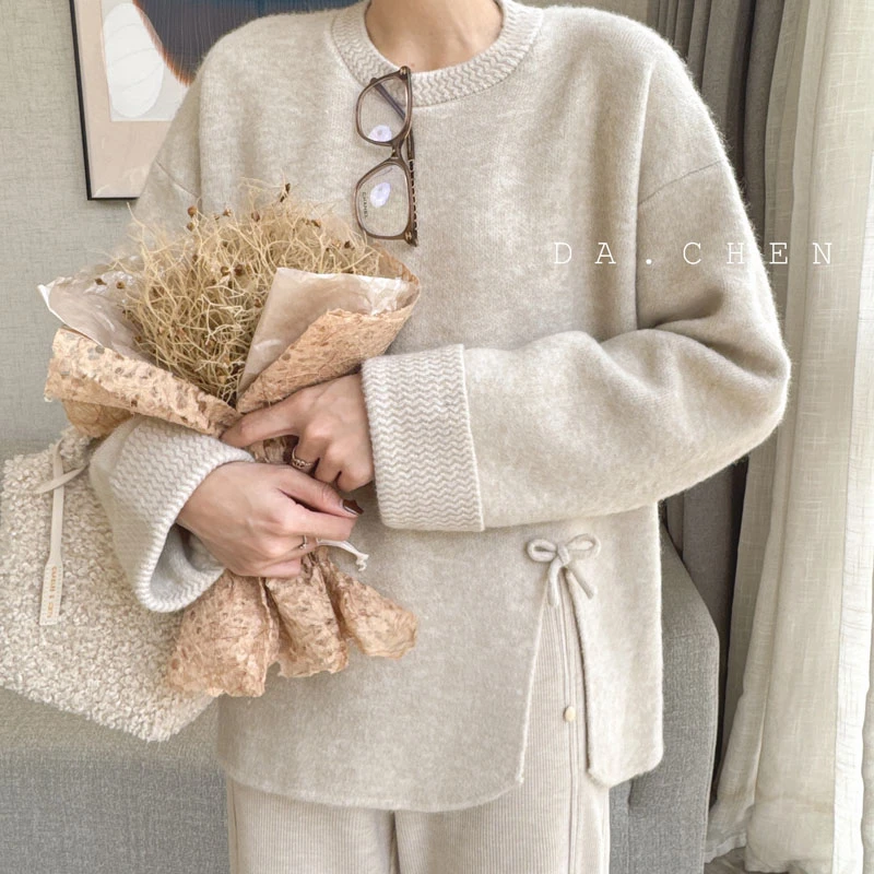 DA【清-冬款】麦穗绒绒毛衣-MA399