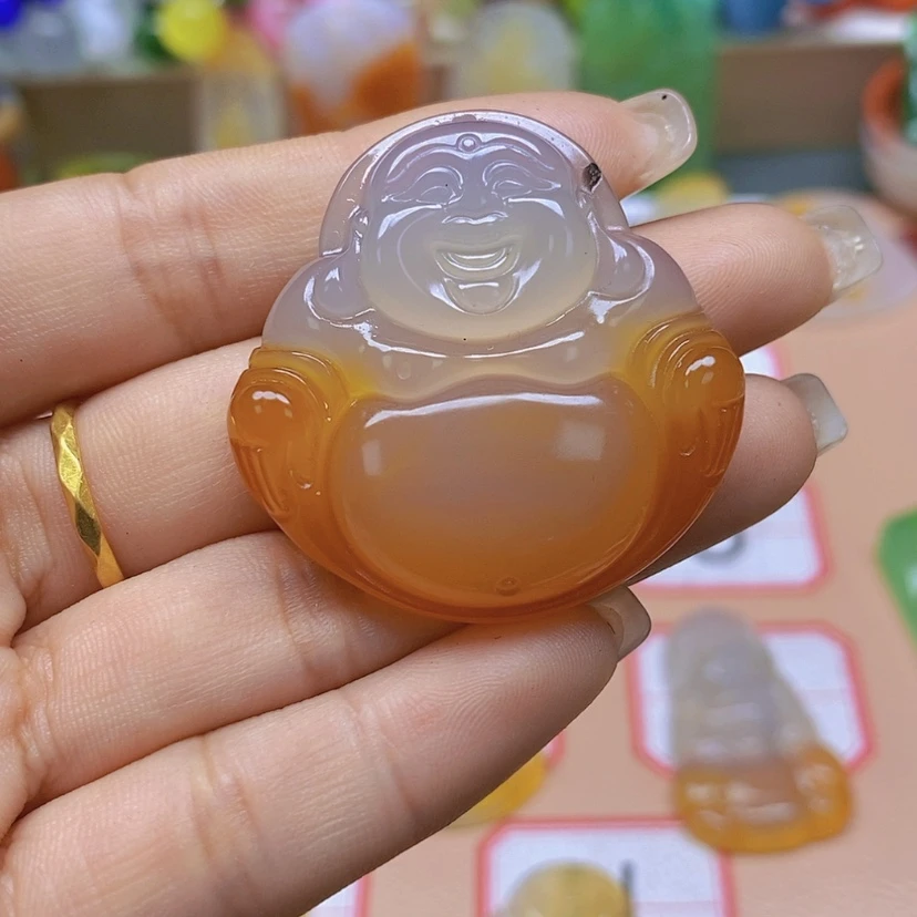 【闪购商品】玛瑙/玉髓颈饰未镶嵌小**鱼